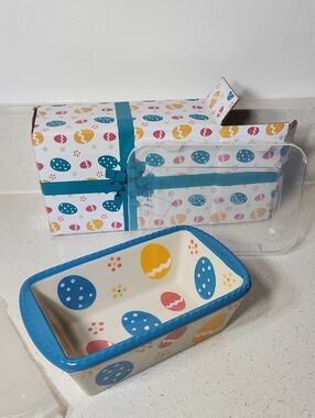 Loaf Pan 12 Oz with Gift Box NEW Bakeware Ceramic Baking Stoneware
